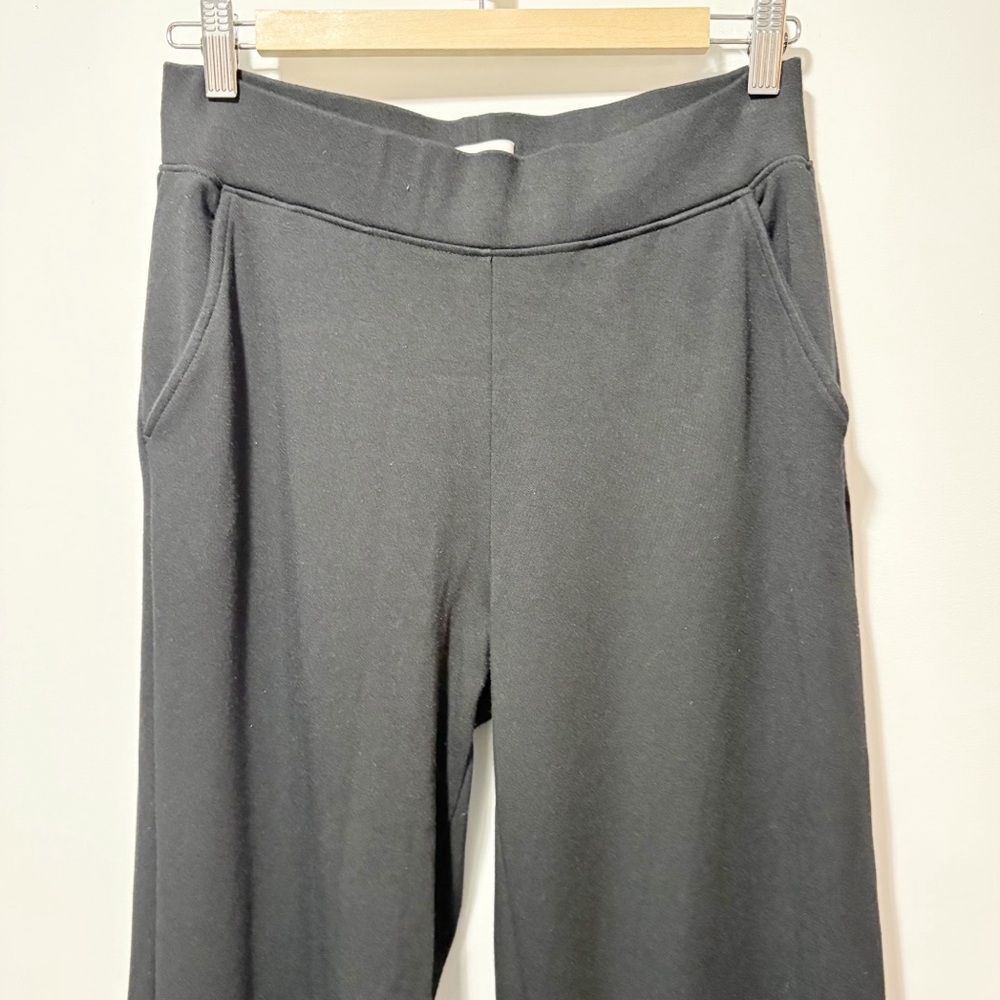AYR Pants The High Hopes Wide Leg Size Medium Black Pima Cotton Modal Wide Leg - Picture 6 of 16
